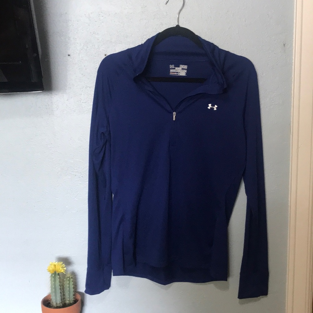 Royal blue underarmour quarter zip EUC